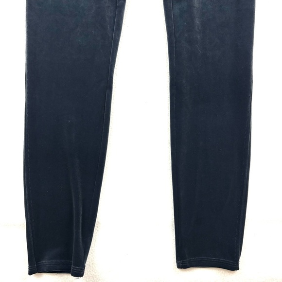 Spanx Dark Blue Velvet Power Waistband Seam Free Soft Full Length Leggings (XL) - Picture 5 of 15
